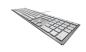 Preview: Tastatur CHERRY KC 6000 Slim for MAC, Silber, USB, Deutsches Layout