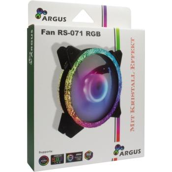 Preview: Gehäuselüfter Argus RS-071 LED RGB mit Kristall-Effekt