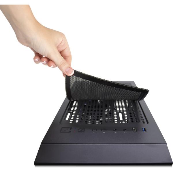 PC-Gehäuse ATX Midi-Tower Infinity Micro X-608 (Mirror Effekt RGB)